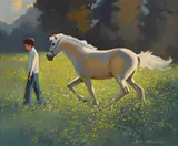 John Skelton, WHITE PONY, SUMMER, COUNTY MEATH