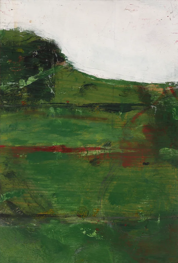 CARRICKOGOLLOGAN HILL, COUNTY DUBLIN by Stephen McKee, 2014, oil on panel, sold Jul 2017