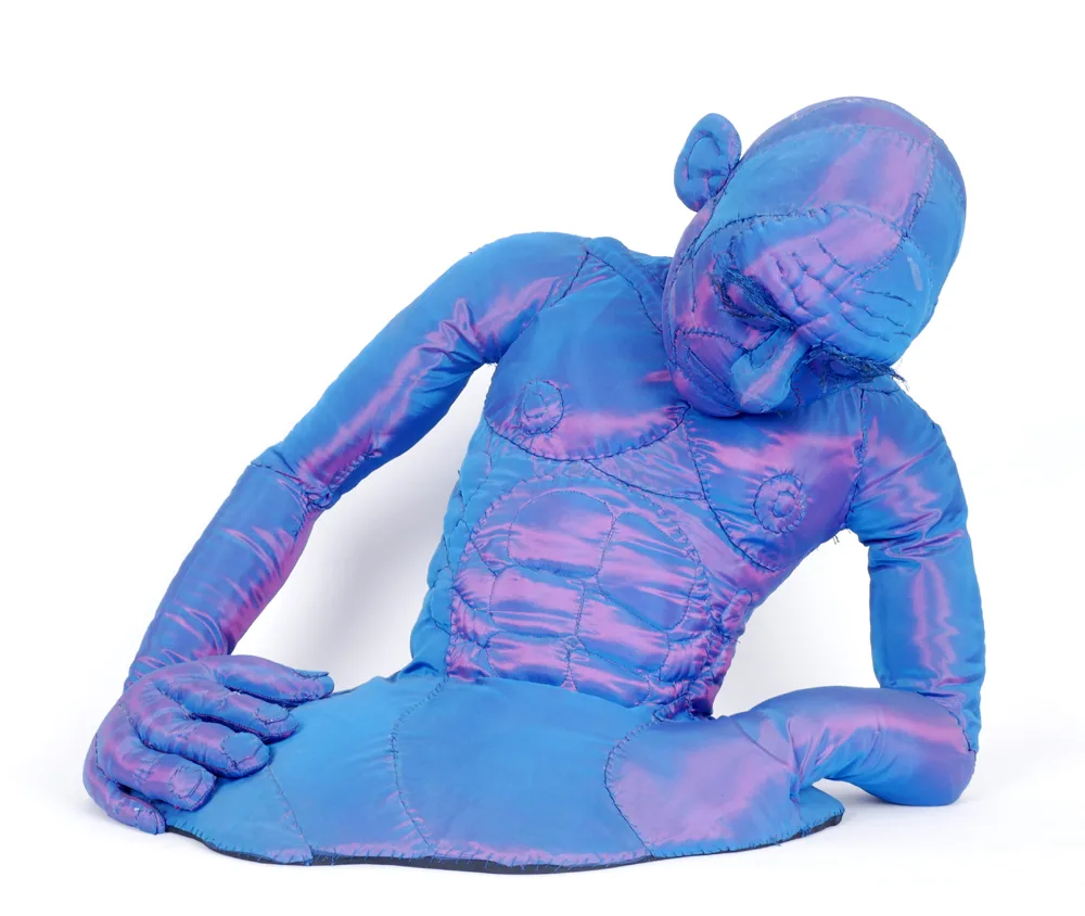 Desmond Dillon, MALE TORSO IN PURPLE, 1993, textile