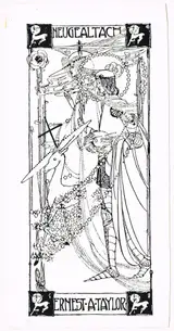 Jessie M. King, BOOK PLATES FOR FRIEDRICH LACHMANN AND ERNEST A. TAYLOR (2)
