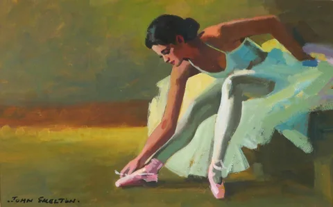 John Skelton, THE BALLET DANCER, 1988, oil on board