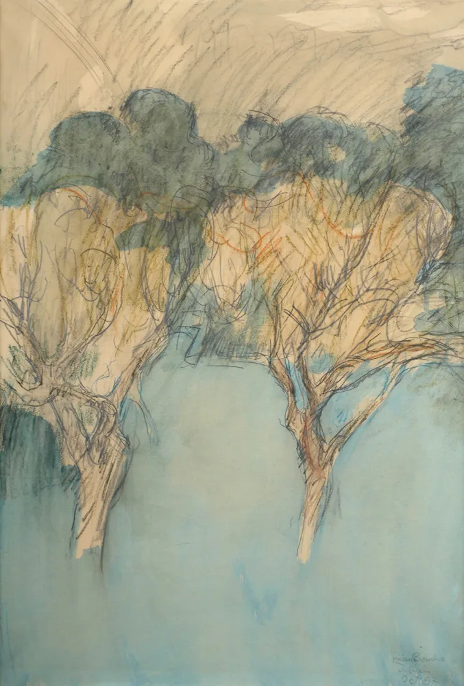 Brian Bourke, DUBLIN, 1967, mixed media on paper