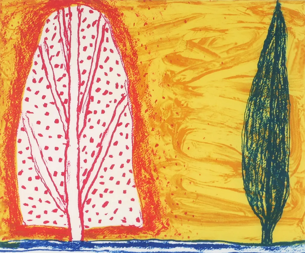 TWO TREES by William Crozier, 2007, Intaglio print from photopolymer plates; (no. 27 from an edition of 40), offered Apr 2017