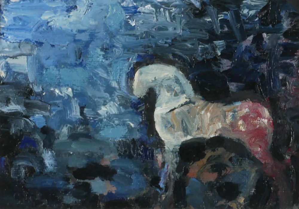 RED II by Stephen Lawlor, 2005, oil on canvas board, offered Apr 2017
