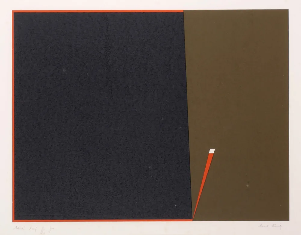 UNTITLED by Cecil King, silkscreen print; (artist's proof), sold Apr 2017
