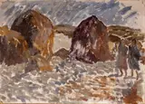 Elizabeth Rivers, FIGURES IN COASTAL LANDSCAPE