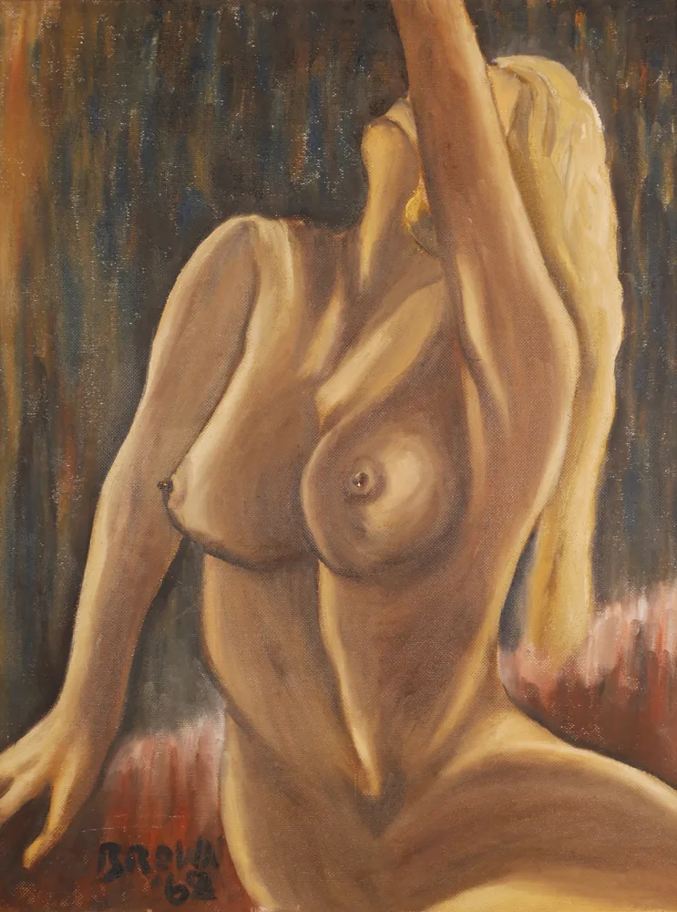 MON CHERIE by Christy Brown, oil on board, sold Apr 2017