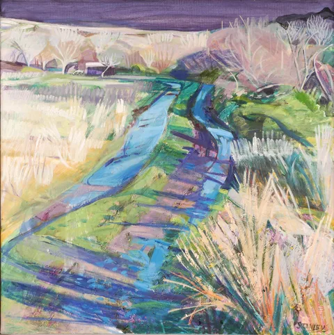 Jacqueline Stanley, FLOWER ISLAND, COOLAGHMORE, COUNTY KILKENNY, oil on canvas