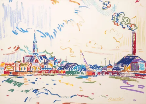 Owen Walsh, TOWN, crayon