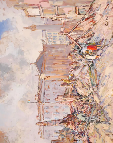 John T. Bannon, GENERAL POST OFFICE, 1916 RISING, oil on canvas