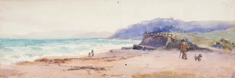 Gladys Wynne, BEACH SCENE, watercolour