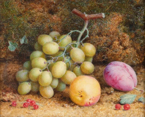 William B. Hough, STILL LIFE WITH FRUIT, watercolour