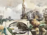 Tom Nisbet, LANDSCAPE WITH RIVER AND BRIDGE