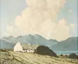 Paul Henry, THE ROADSIDE COTTAGE, LOUGH INAGH, COUNTY GALWAY