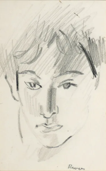 Elizabeth Rivers, FACE, pencil on board