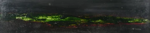 Noel Sheridan, GREEN LANDSCAPE I, oil on board