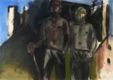 Michael Kane, TWO WORKERS WITH A MILL
