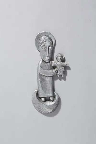 Imogen Stuart, MADONNA AND CHILD, cast alloy in relief; (no. 32 from an edition of 100)