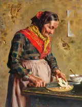 Eugenio Zampighi, A FRUGAL MEAL
