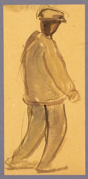 DUBLIN CHARACTER by Michael Healy, watercolour, offered Oct 2016