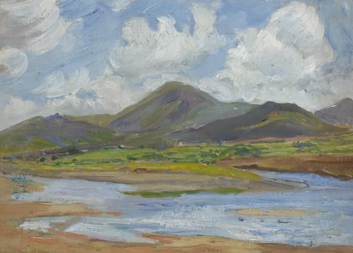 CASTLEGREGORY, COUNTY KERRY by Estella Solomons, oil on board, sold Oct 2016