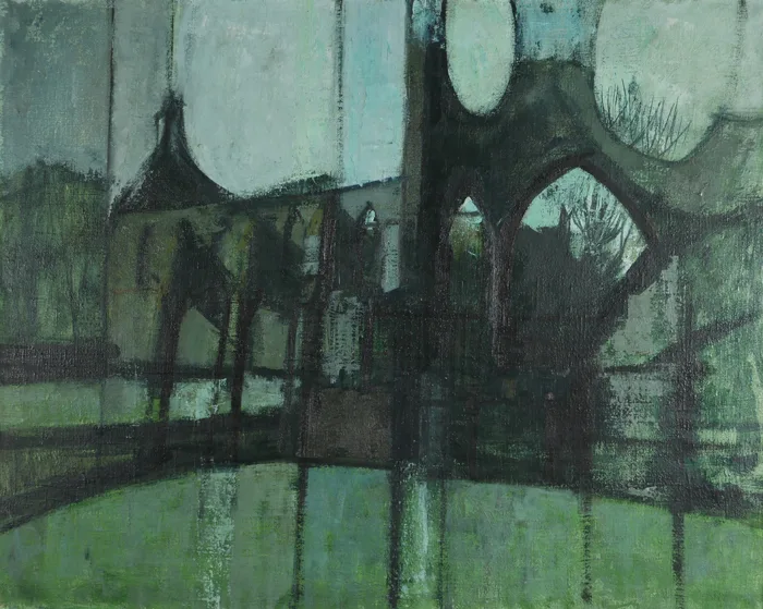 GREYABBEY, COUNTY DOWN by Richard John Croft, oil on canvas, sold Oct 2016