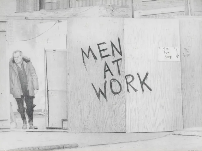 Tom Cullen, MEN AT WORK, 1984, pencil