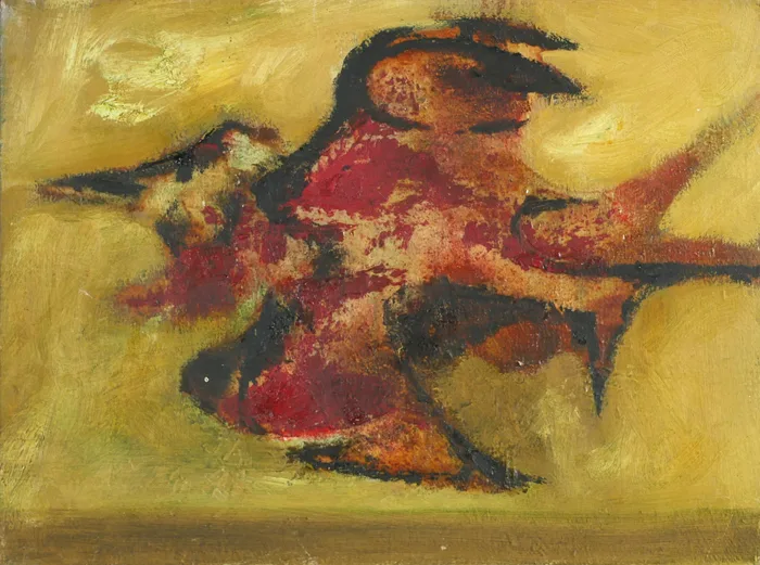 BIRD by Desmond Carrick, oil on canvas, offered Oct 2016
