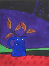 Jane O'Malley, BLUE JUG AND LAVA FIELDS II [LANZAROTE]