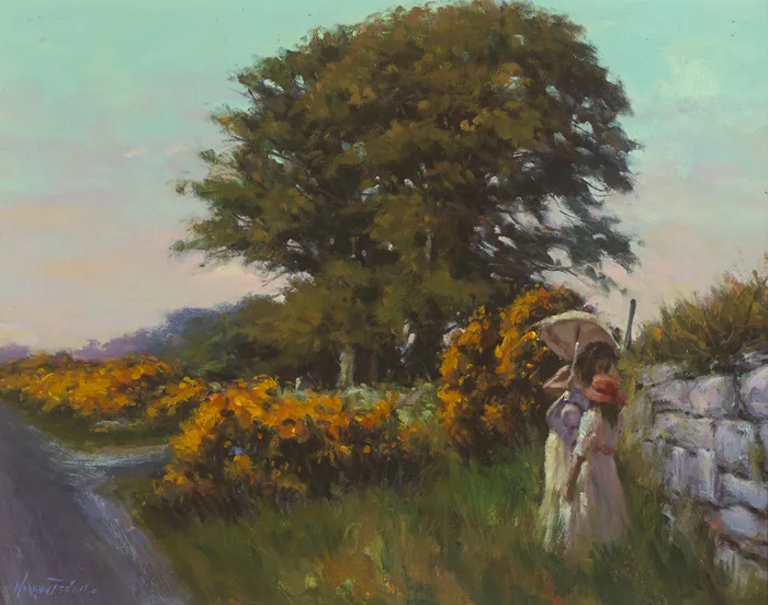 Norman Teeling, GLENCREE, COUNTY WICKLOW, oil on board