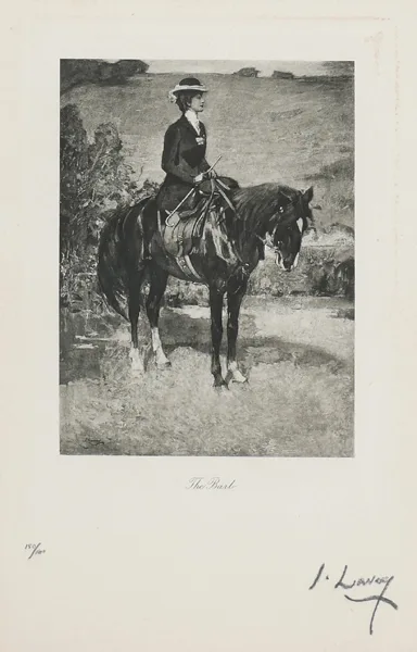 THE BARB by John Lavery, engraving; (no. 150 from an edition of 160), sold Oct 2016