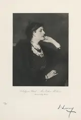 Sir John Lavery, A LADY IN BLACK - MISS ESTHER MCLAREN