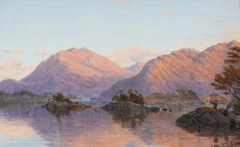 Bartholomew Colles Watkins, KILLARNEY LAKES, oil on panel
