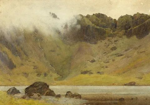 Thomas Hampson Jones, RIVER SCENE, watercolour