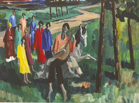 Deborah Brown, THE STRANGER, 1952, oil on board