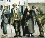 Cecil Maguire, WAITING, FISH MARKET, GALWAY