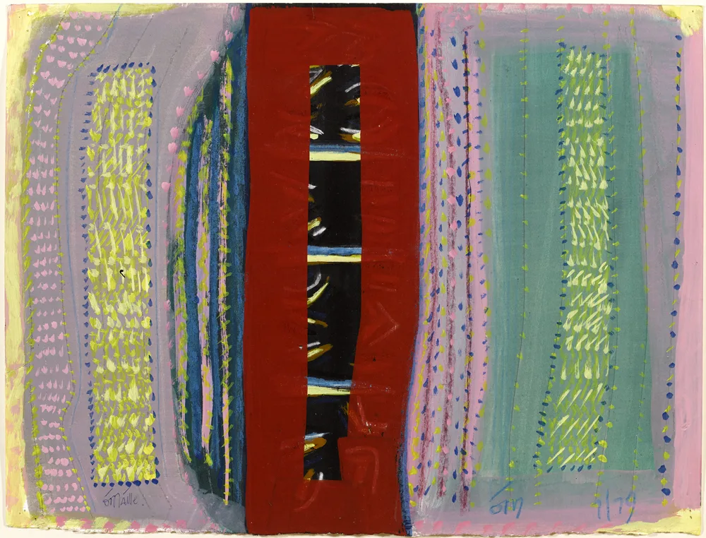 ABSTRACT by Tony O'Malley, 1979, gouache on paper, sold Sep 2016