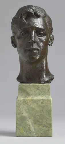 Jerome Connor, SEAN, bronze on green marble base