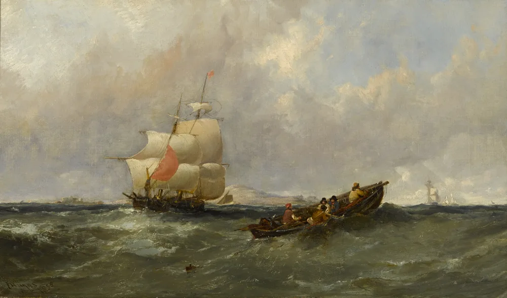 OFF DUBLIN by Edwin Hayes, 1858, oil on canvas, offered Sep 2016