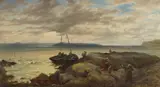 Thomas Rose Miles, "MORNING", LANDING FISH AT BLACKROCK, GALWAY BAY