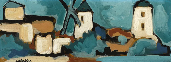 TWO CONTINENTAL SCENES (A PAIR) by Markey Robinson, gouache; (2), sold Jul 2016