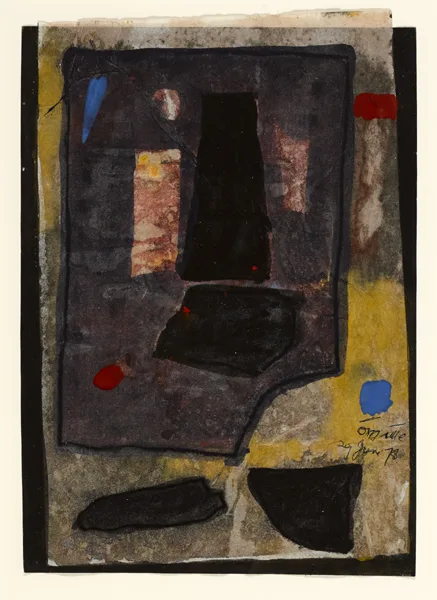 Tony O'Malley, UNTITLED, 1978, watercolour and gouache with collage element on paper