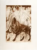 Elisabeth Frink, THE KALYDONEAN BOAR and HADES AND PERSEPHONE, 1988 [A PAIR]