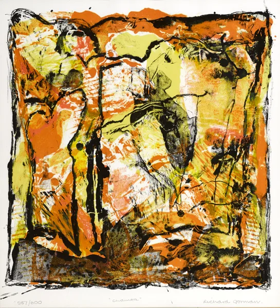CHAMBA by Richard Gorman, lithograph; (no. 587 from an edition of 600), sold Jul 2016