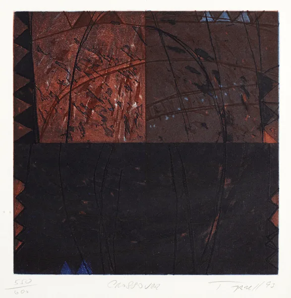 CROSSOVER by Charles Tyrrell, 1993, etching; (no. 550 from an edition of 600), sold Jul 2016