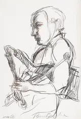 Brian Bourke, THREE PORTRAITS OF LIAM ÓG and TWO HORSES, 1994 (SET OF FOUR)