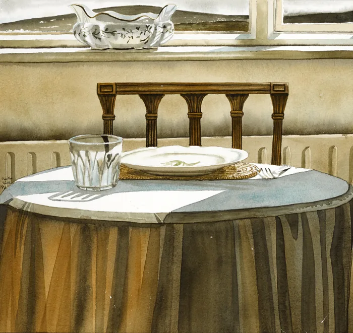 STILL LIFE by Martin Gale, 1990, watercolour, offered Jul 2016