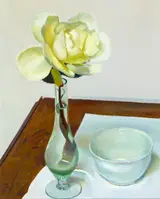 Carey Clarke, YELLOW ROSE AND WHITE BOWL