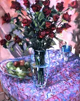 Gerard Byrne, STILL LIFE WITH RED ROSES