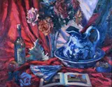 Norman Teeling, STILL LIFE WITH ROSES AND JUG